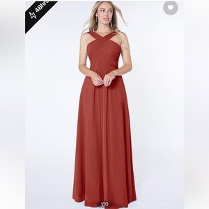 Azazie Kaleigh Terracotta Bridesmaid Dress
